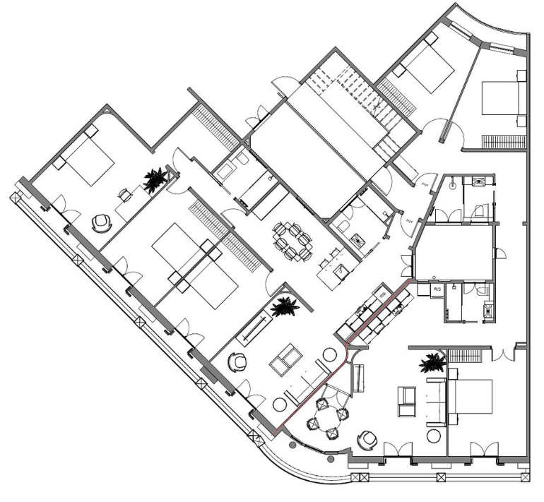 Plànols reforma carrer Bailen estat reformat Plànols de reforma pis al carrer Bailèn per CEB Arquitectes